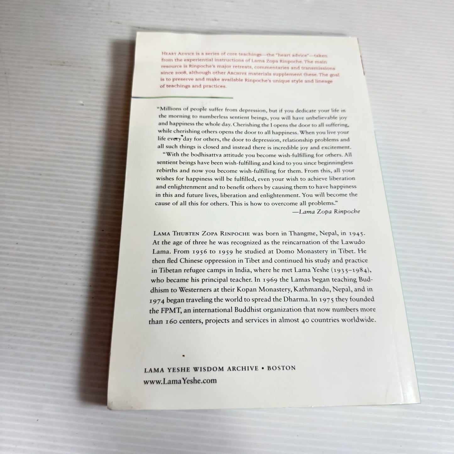 Bodhisattva Attitude: How To Dedicate Your Life to Others - Lama Zopa Rinpoche