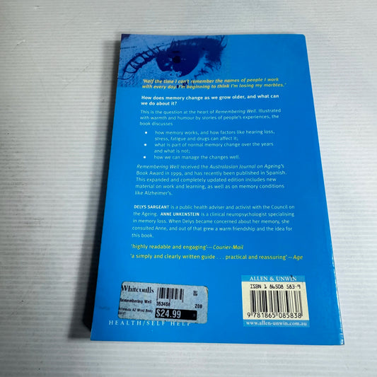 Remembering Well - Delys Sargeant & Anne Unkenstein