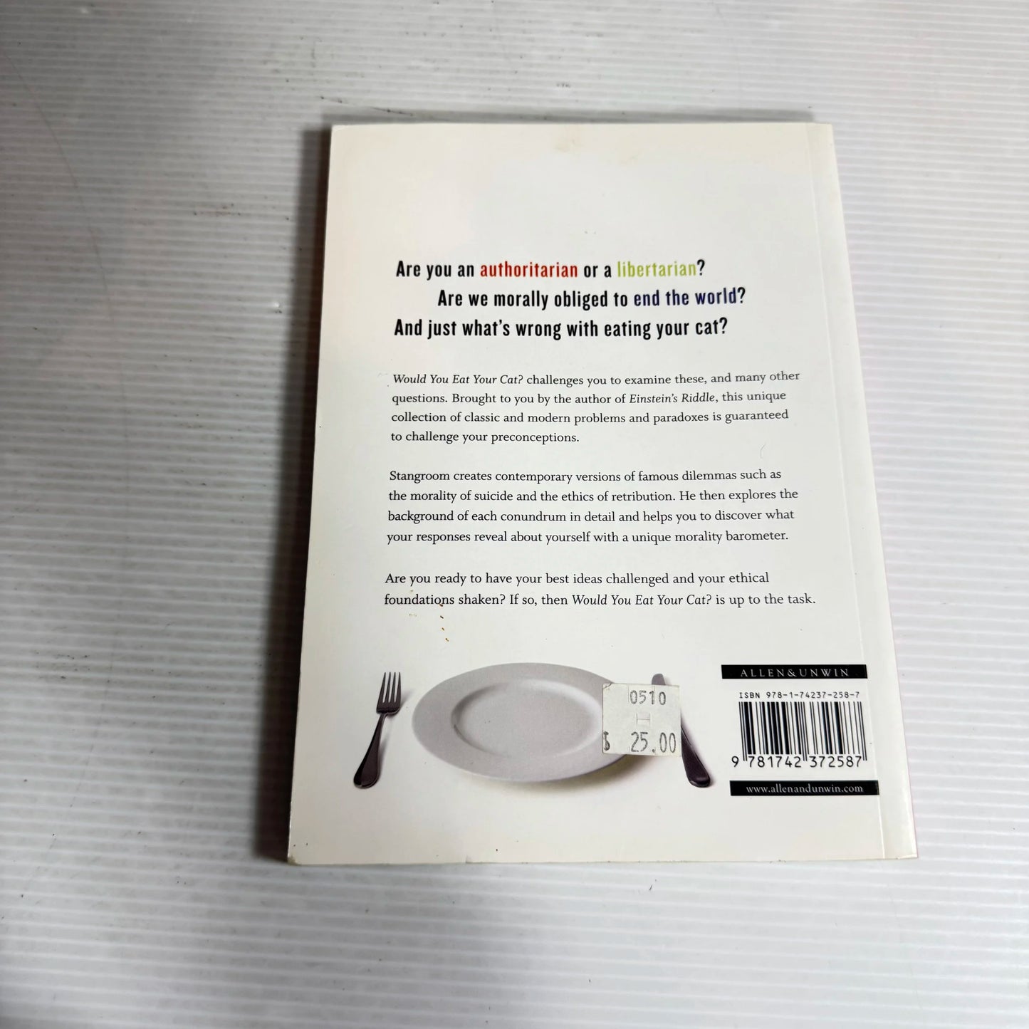 Would You Eat Your Cat? - Jeremy Stangroom