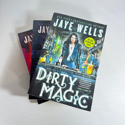 Prospero's War Books 1-3 - Jaye Wells Book Bundle x 3 Dirty Magic, Cursed Moon & Deadly Spells
