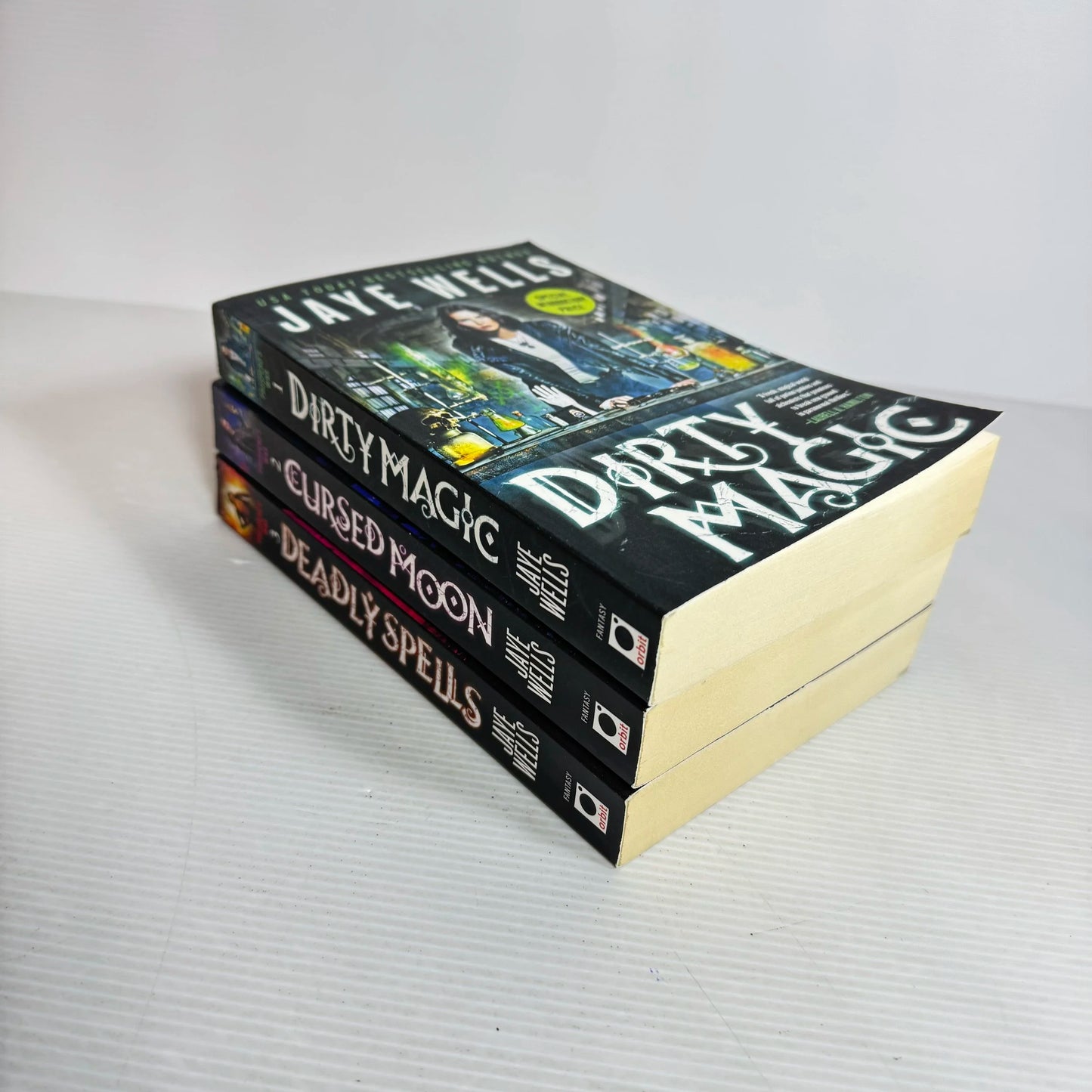 Prospero's War Books 1-3 - Jaye Wells Book Bundle x 3 Dirty Magic, Cursed Moon & Deadly Spells