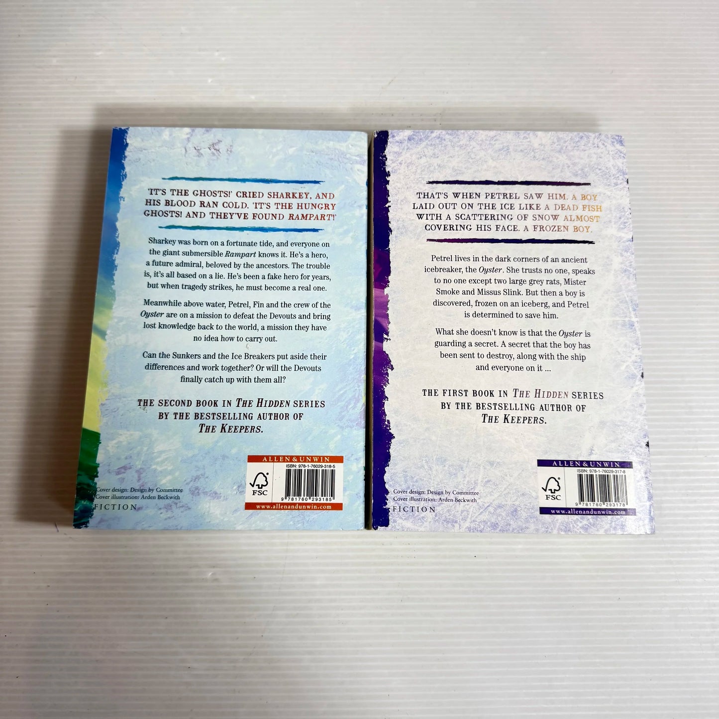 The Hidden- Lian Tanner Book Bundle x 2 Ice Breaker & Sunker's Deep