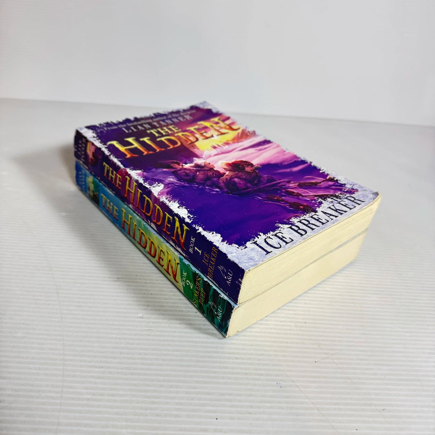 The Hidden- Lian Tanner Book Bundle x 2 Ice Breaker & Sunker's Deep