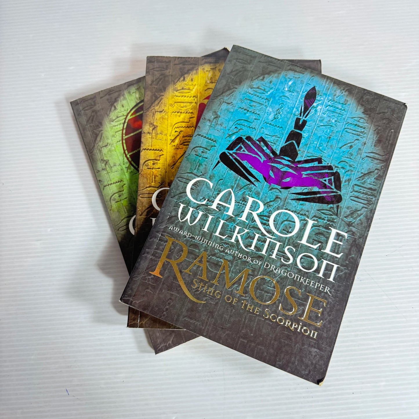 Carole Wilkinson Book Bundle x 3 Ramsoe Prince in Exile / Ramose Sting of The Scorpion / Ramose The Wrath of Ra