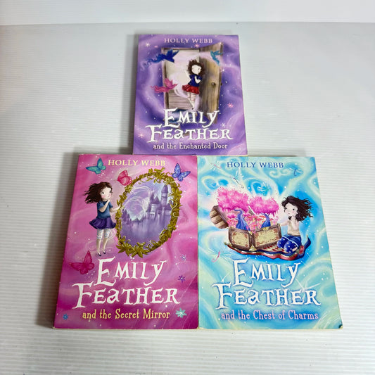 Emily Feather - Holley Webb Book Bundle x 3 The Enchanted Door / The Secret Mirror / The Chest of Charms