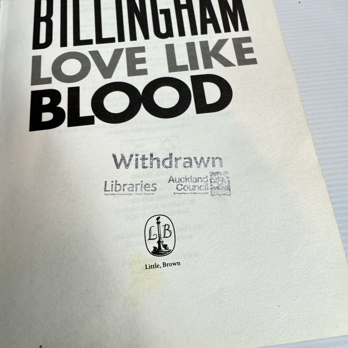 Love Like Blood - Mark Billingham