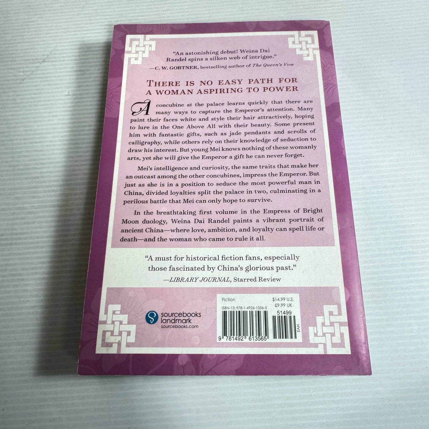 The Moon In The Palace : Novel of Empress Wu - Weina Dai Randel