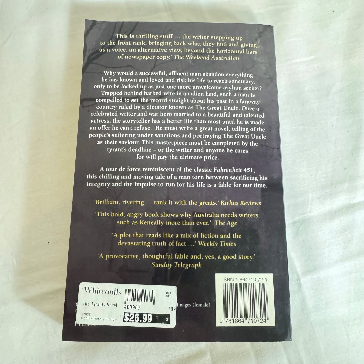 The Tyrant's Novel - Tom Keneally