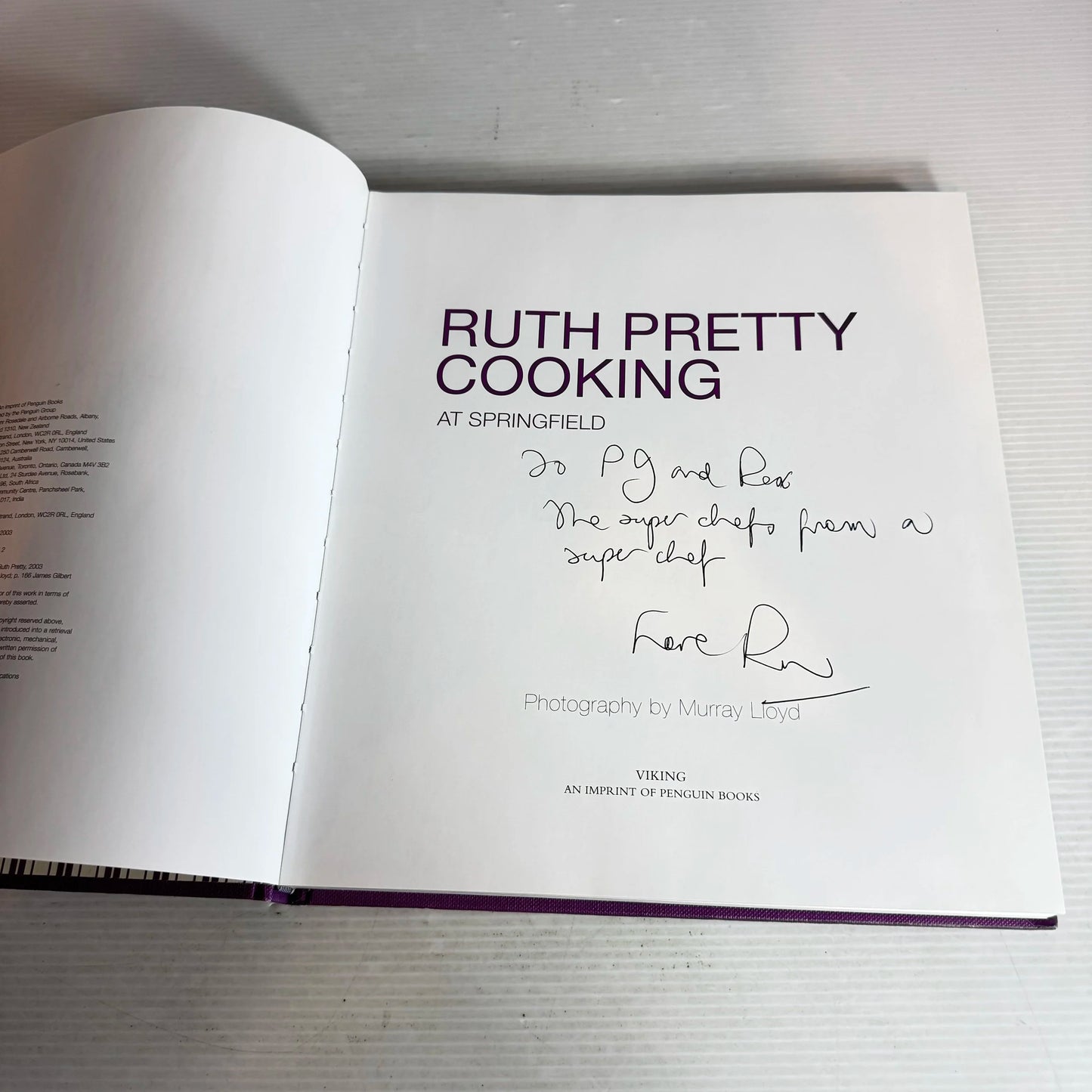 Cooking At Springfield - Ruth Pretty