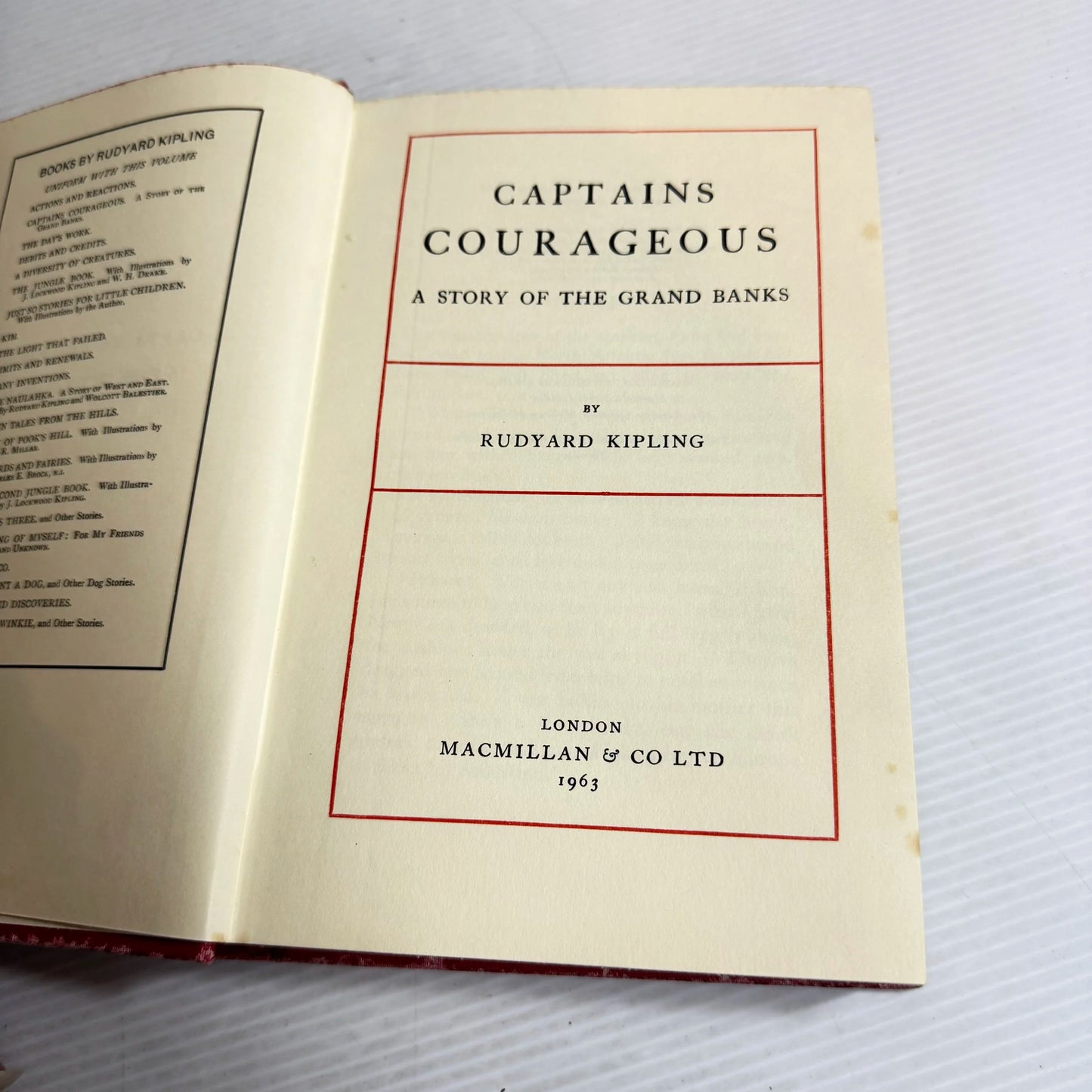 Captains Courageous - Rudyard Kipling (Vintage 1963)