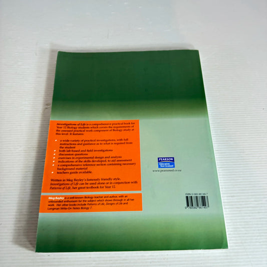 Investigations of Life : Biology for Year 12 Longman Senior Science - Meg Bayley