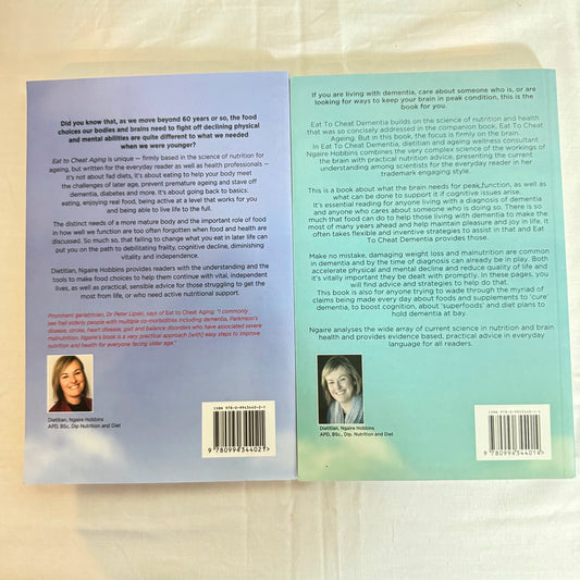 Book Bundle X 2 Eat To Cheat Dementia & Eat To Cheat Aging - Ngaire Hobbins