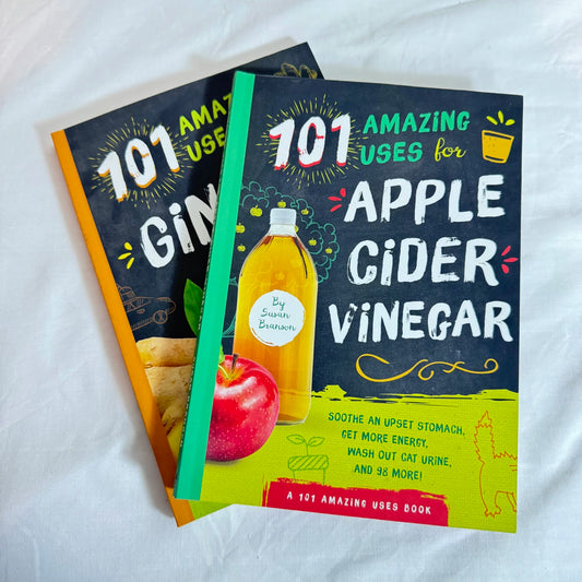 101 Amazing Uses for Ginger & Apple Cider Vinegar Book Bundle x 2