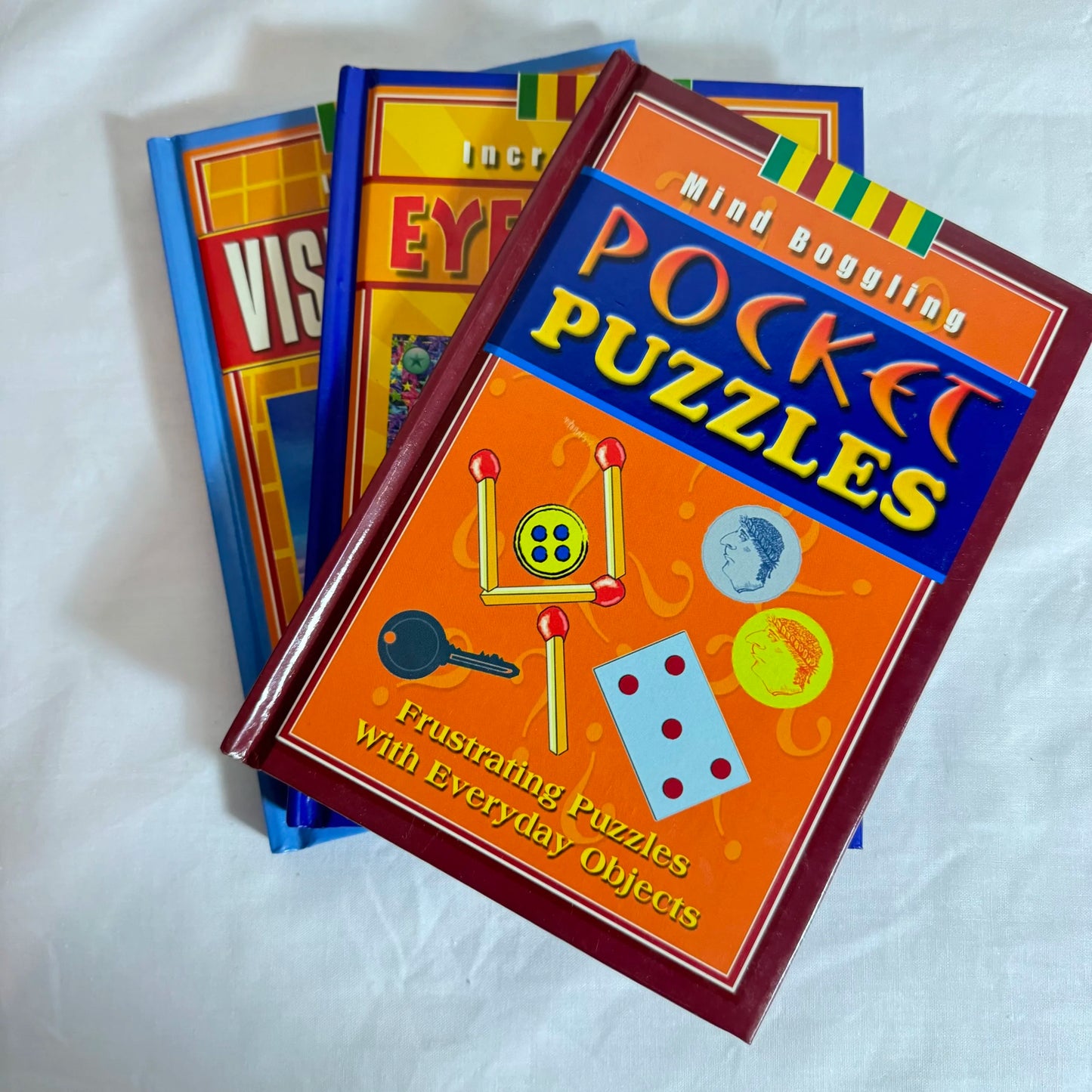 Puzzle | Visual Illusions | Eye Tricks Book Bundle x 3