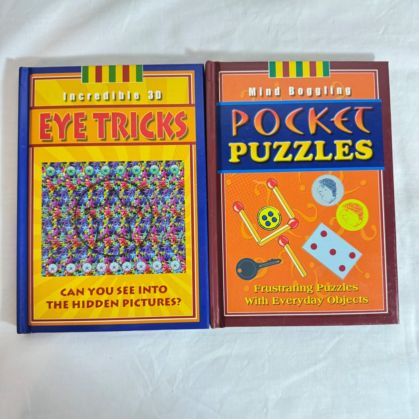 Puzzle | Visual Illusions | Eye Tricks Book Bundle x 3