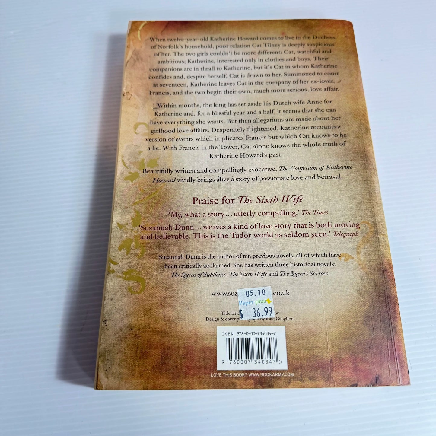 The Confession Of Katherine Howard - Suzannah Dunn