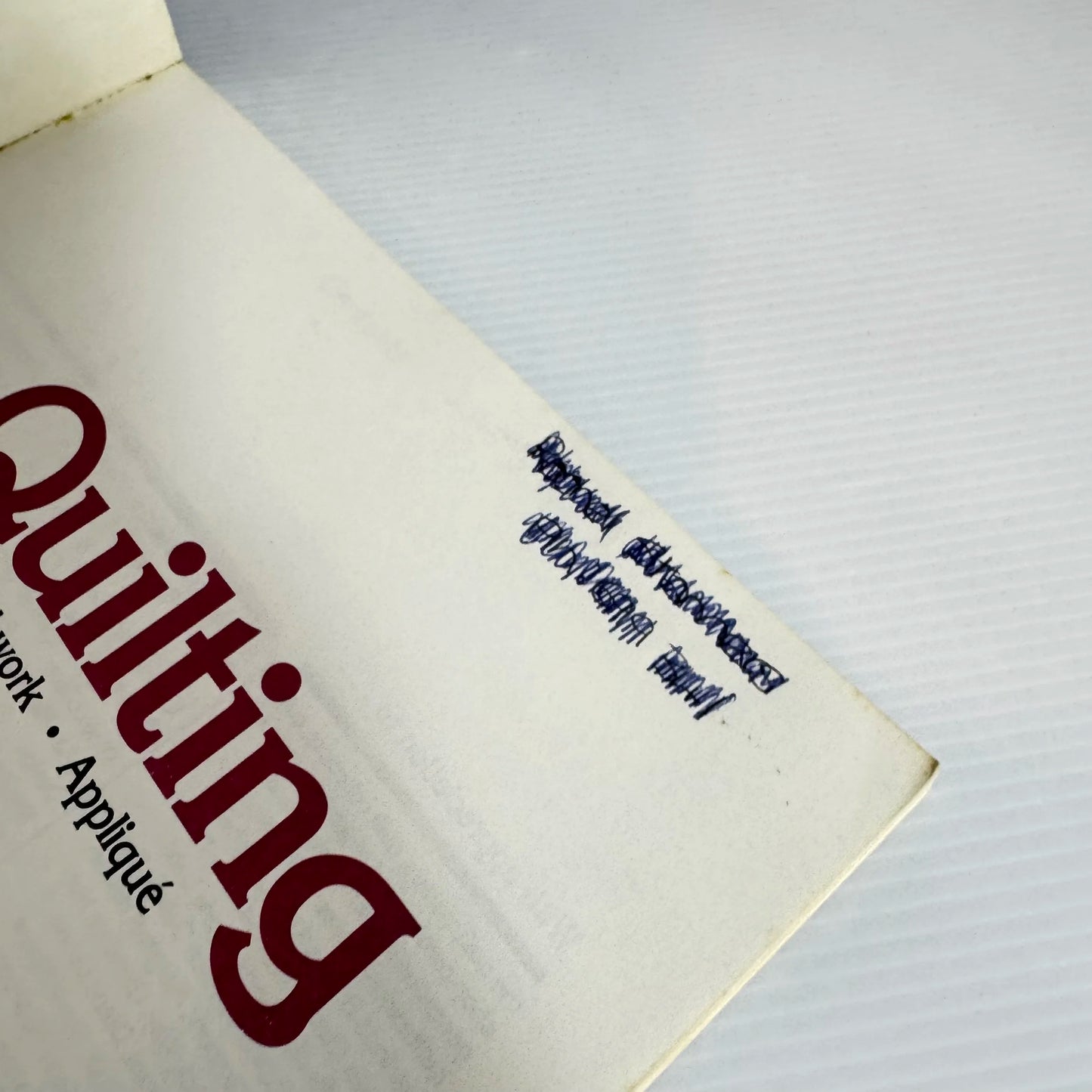 Quilting: Patchwork & Applique (Vintage 1992)