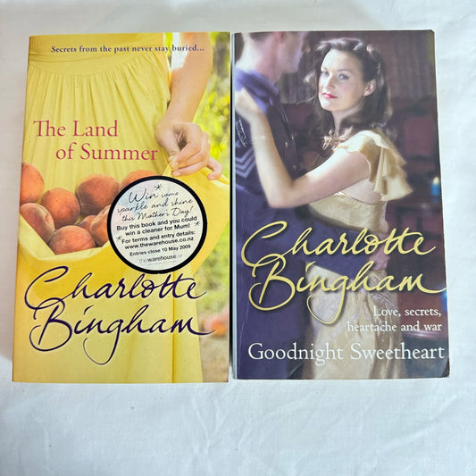 Charlotte Bingham Book Bundle x 2 - Goodnight Sweetheart & The Land of Summer