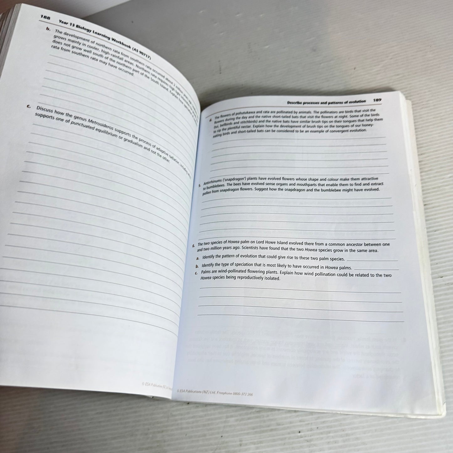 Learning Workbook Year 13 Biology NCEA Level 3 - Glennis Mortiarty, Anna Roberts And Maria Sinclair