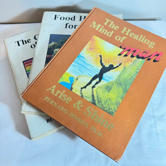 Bernard Jensen, Ph.D - Book Bundle x 3 The Healing Mind Of Man, Food Healing For Man, The Chemistry of Man