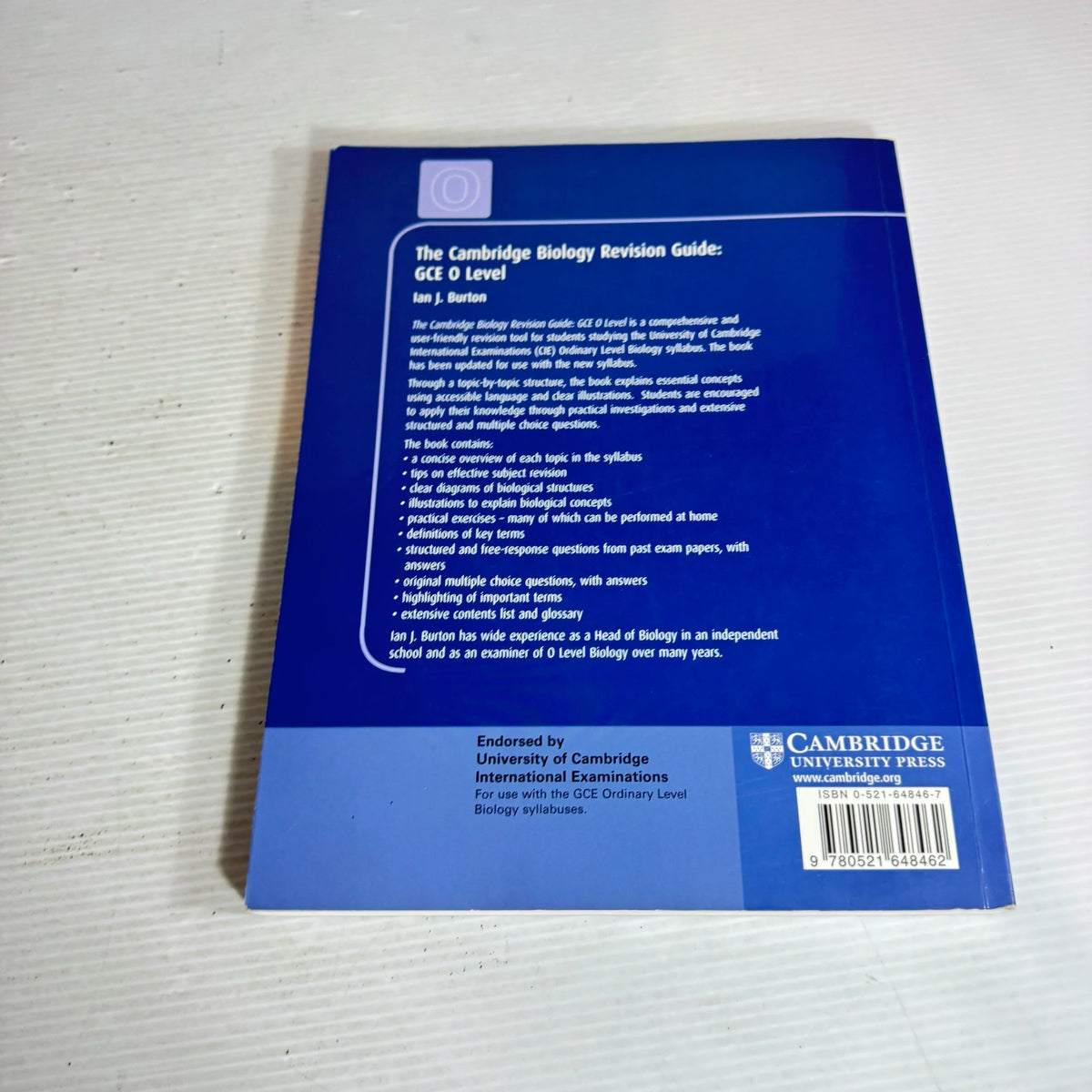 Gce Guide GCE O Levels The Cambridge Biology Revision Guide - Ian J. Burton ...