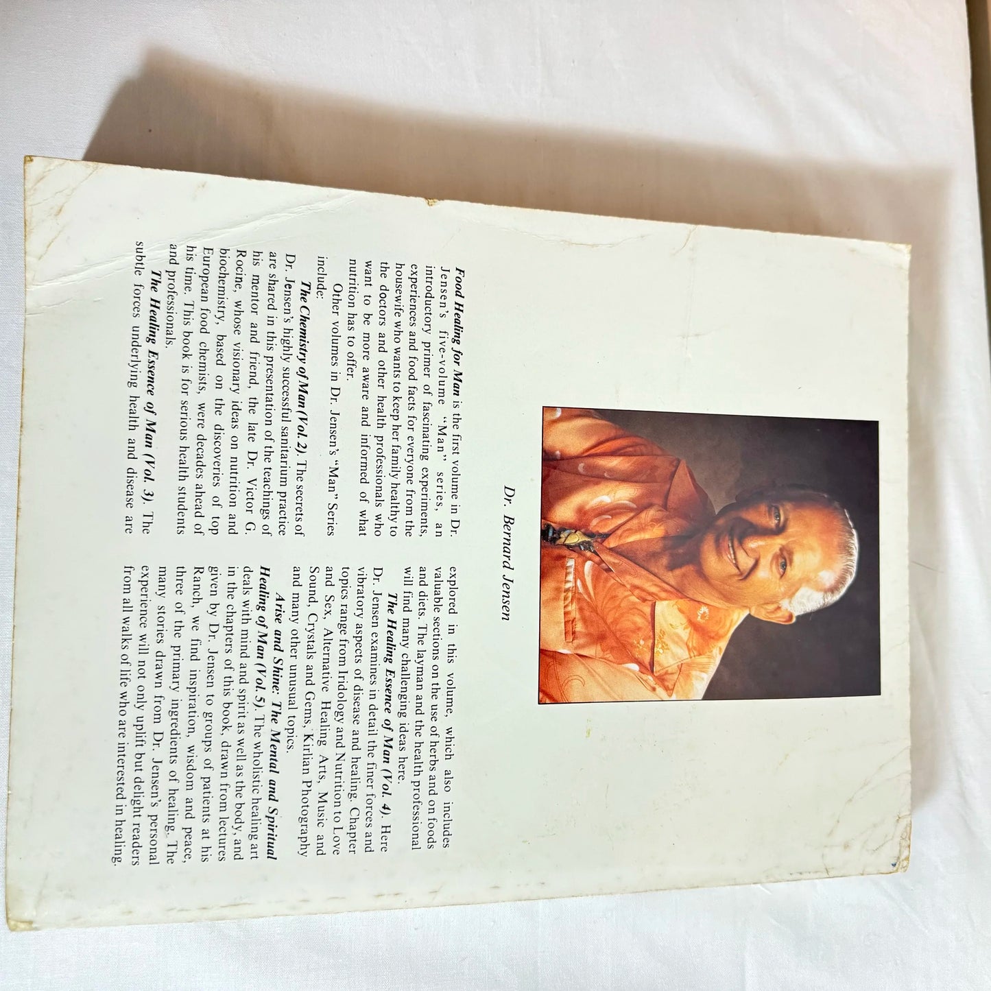 Bernard Jensen, Ph.D - Book Bundle x 3 The Healing Mind Of Man, Food Healing For Man, The Chemistry of Man