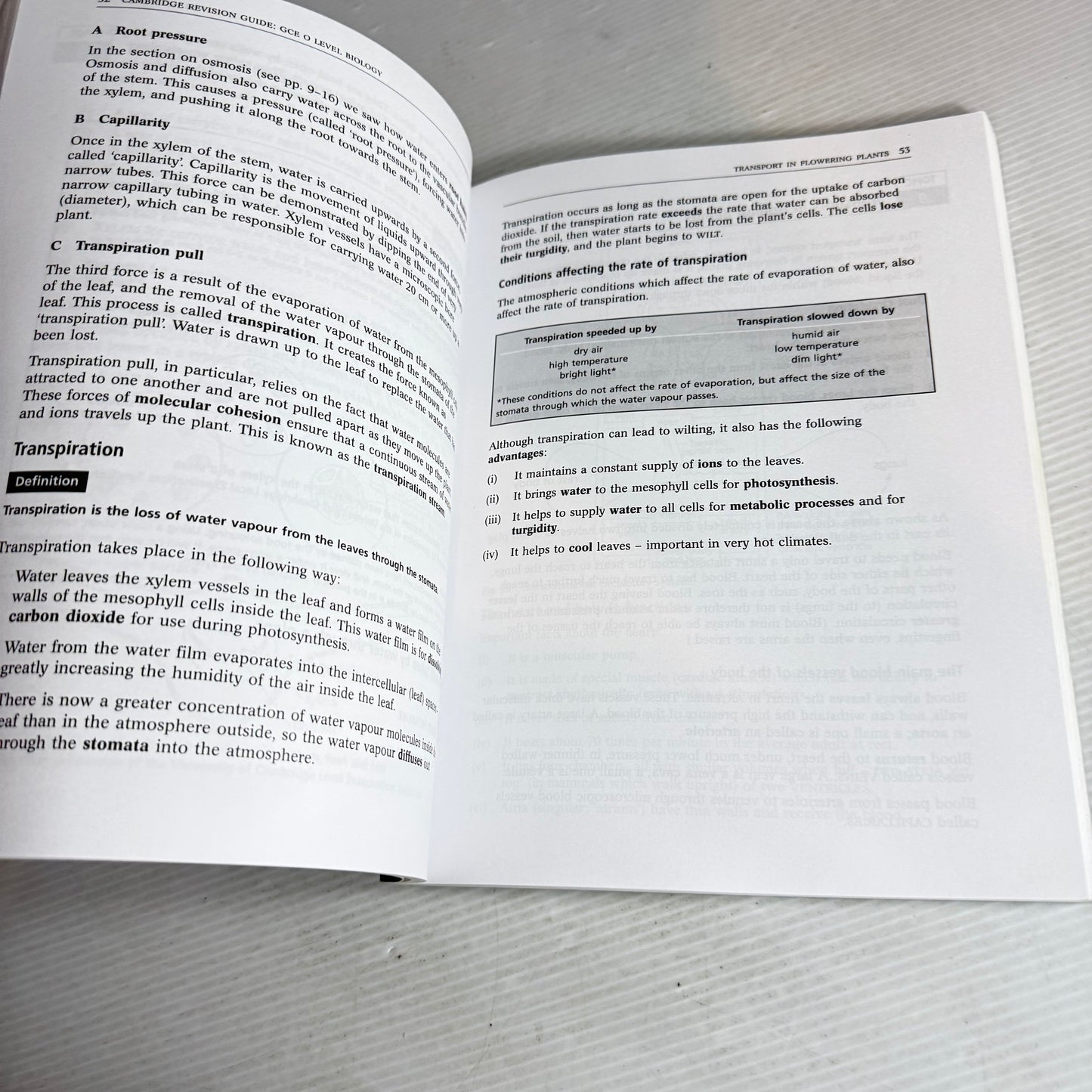 GCE O Levels The Cambridge Biology Revision Guide - Ian J. Burton