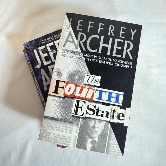 Jeffery Archer Book Bundle x 2 - Sons of Fortune & The Fourth Estate