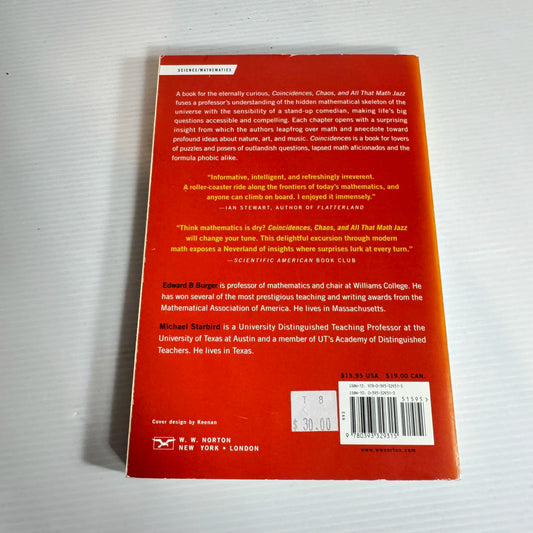 Coincidences, Chaos, and All That Math Jazz - Edward B. Burger & Michael Starbird