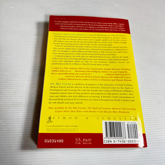 A Mind At A Time - Mel Levine