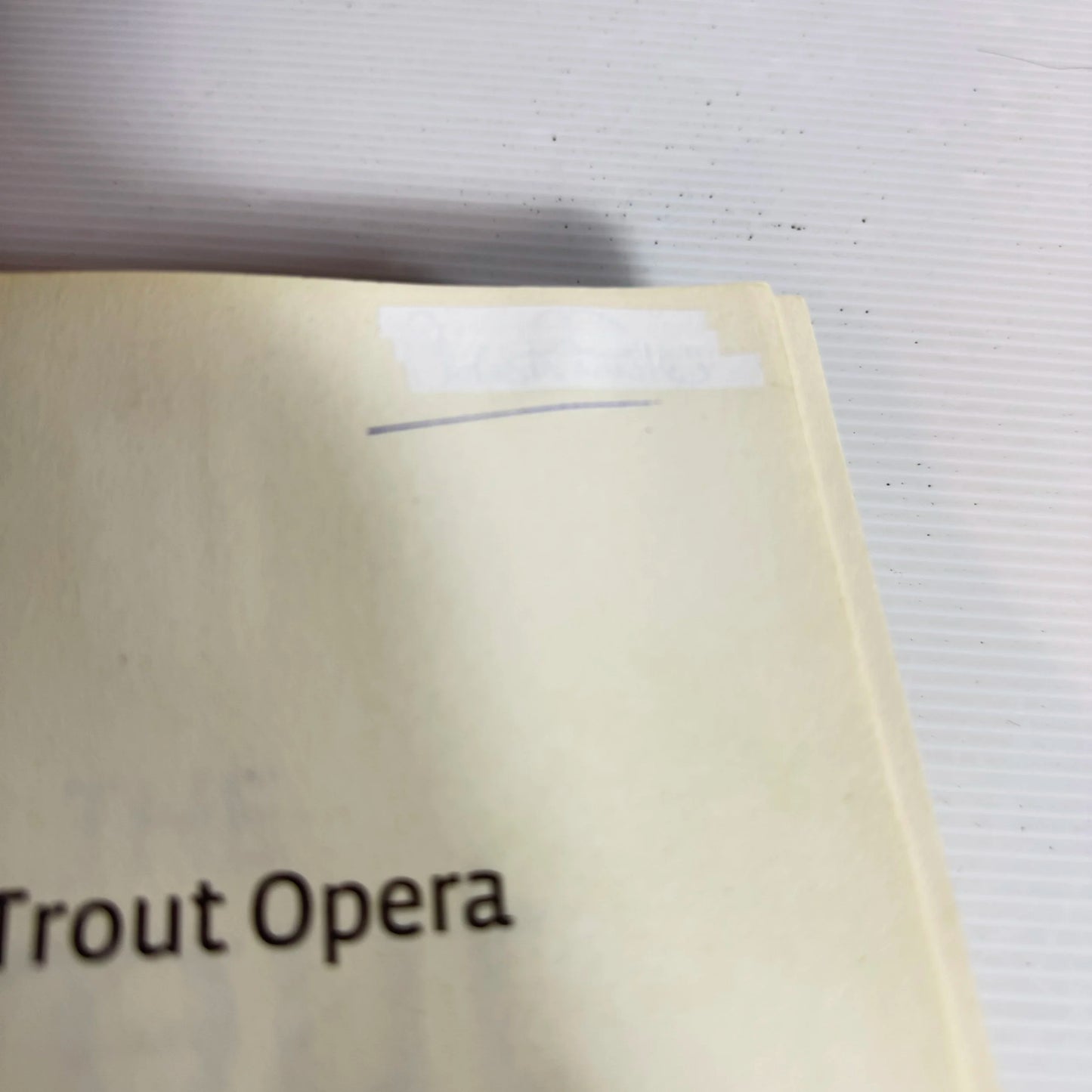 The Trout Opera - Matthew Condon