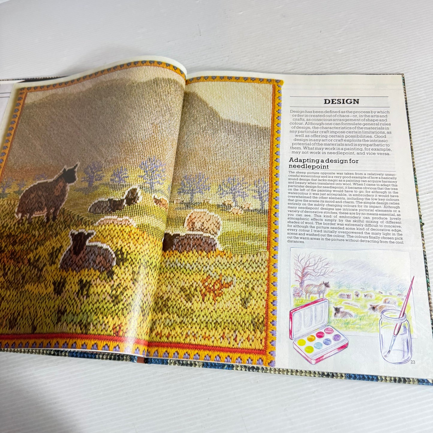 Needlepoint : Over 20 New and Original Projects for You to Make - Sarah Windrum (Vintage 1980)