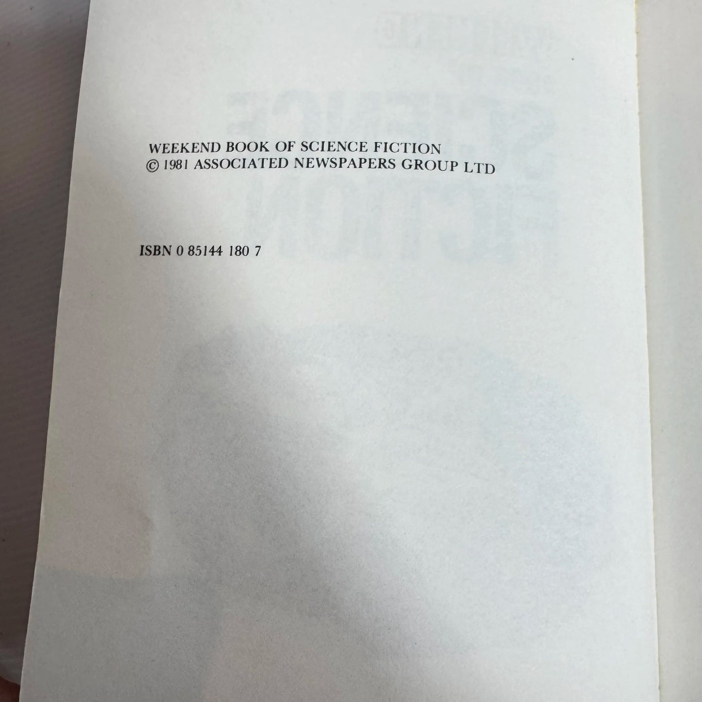 Weekend Book Of Science Fiction