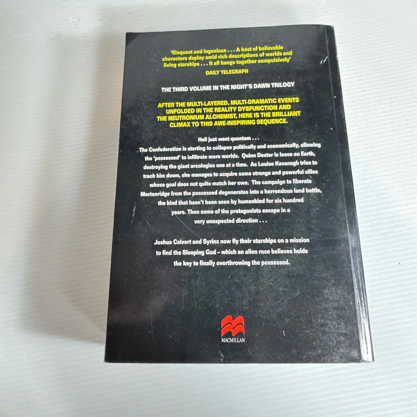 The Naked God - 3rd Volume in The Night's Dawn Trilogy - Peter F. Hamilton (Signed by Author)