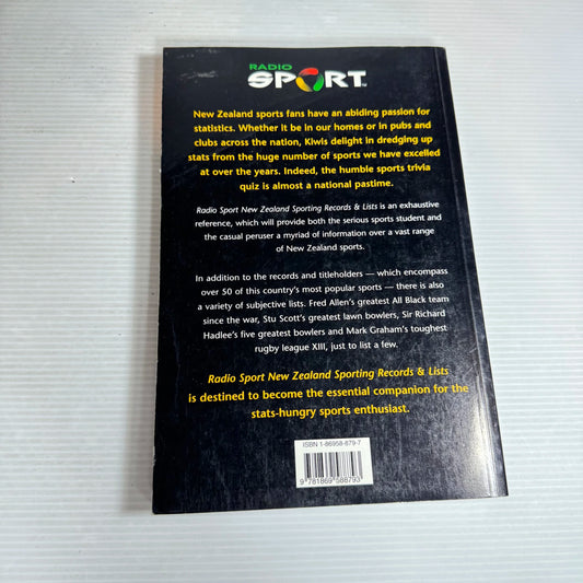 New Zealand Sporting Records & Lists - Radio Sport (2001)