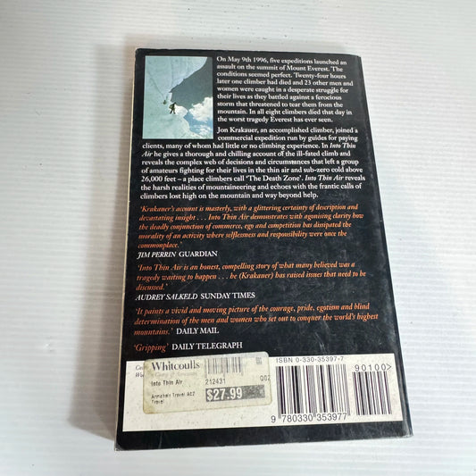 Into Thin Air - Jon Krakauer
