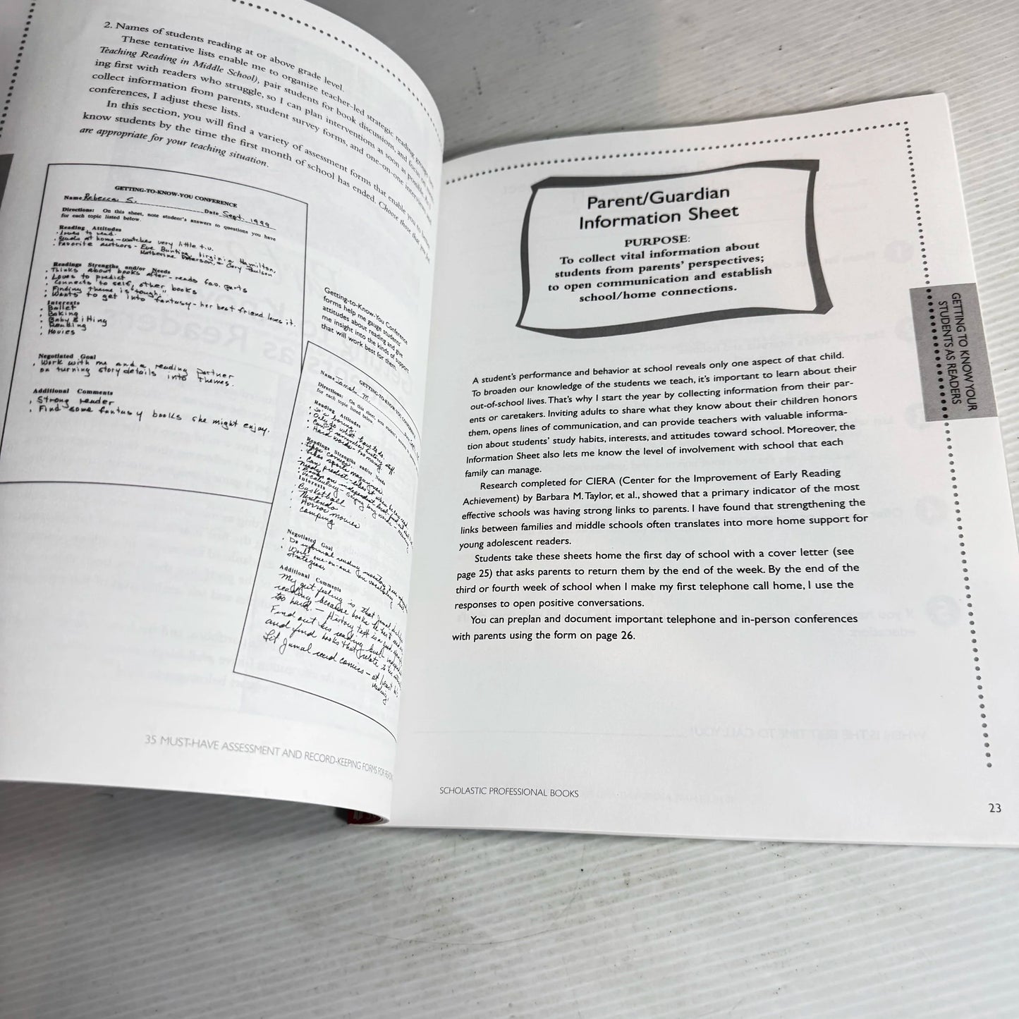 35 Must-Have Assessment & Record-Keeping Forms for Reading - Laura Robb