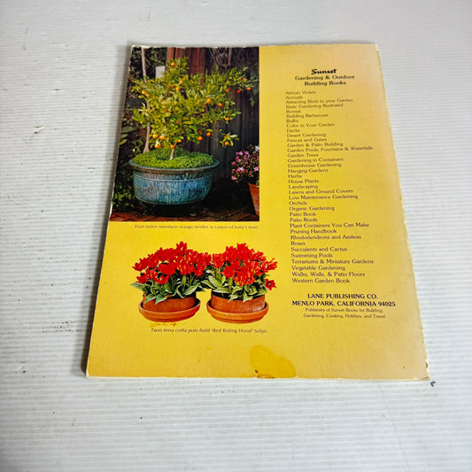 Gardening in Containers : Basic How-to's - Colourful Planting Ideas (Vintage 1977)