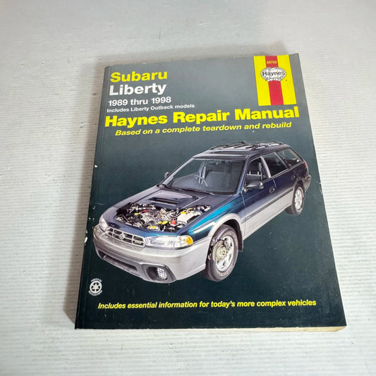 Subaru Liberty 1989 thru 1998 : Includes Liberty Outback Models - Haynes Repair Manual (Vintage 1999)
