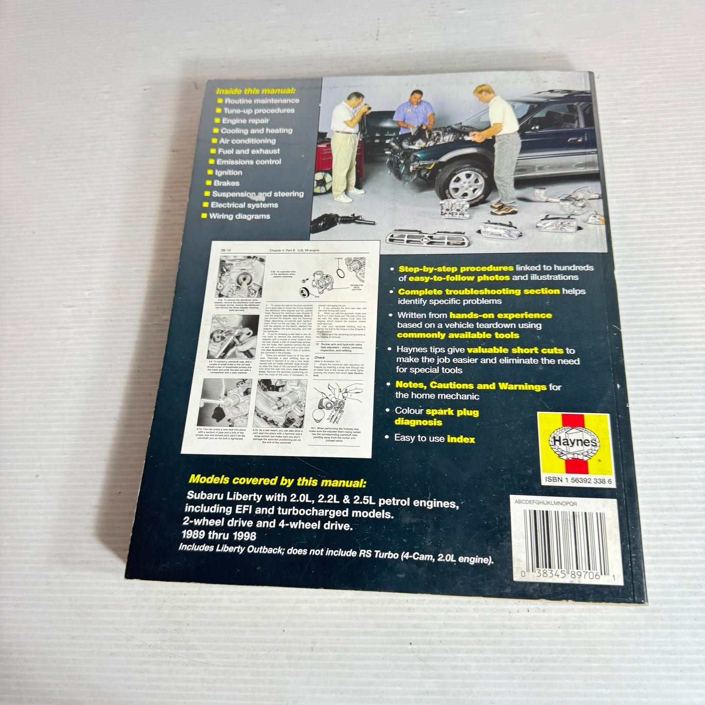 Subaru Liberty 1989 thru 1998 : Includes Liberty Outback Models - Haynes Repair Manual (Vintage 1999)