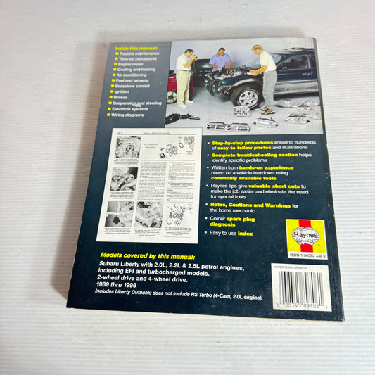 Subaru Liberty 1989 thru 1998 : Includes Liberty Outback Models - Haynes Repair Manual (Vintage 1999)