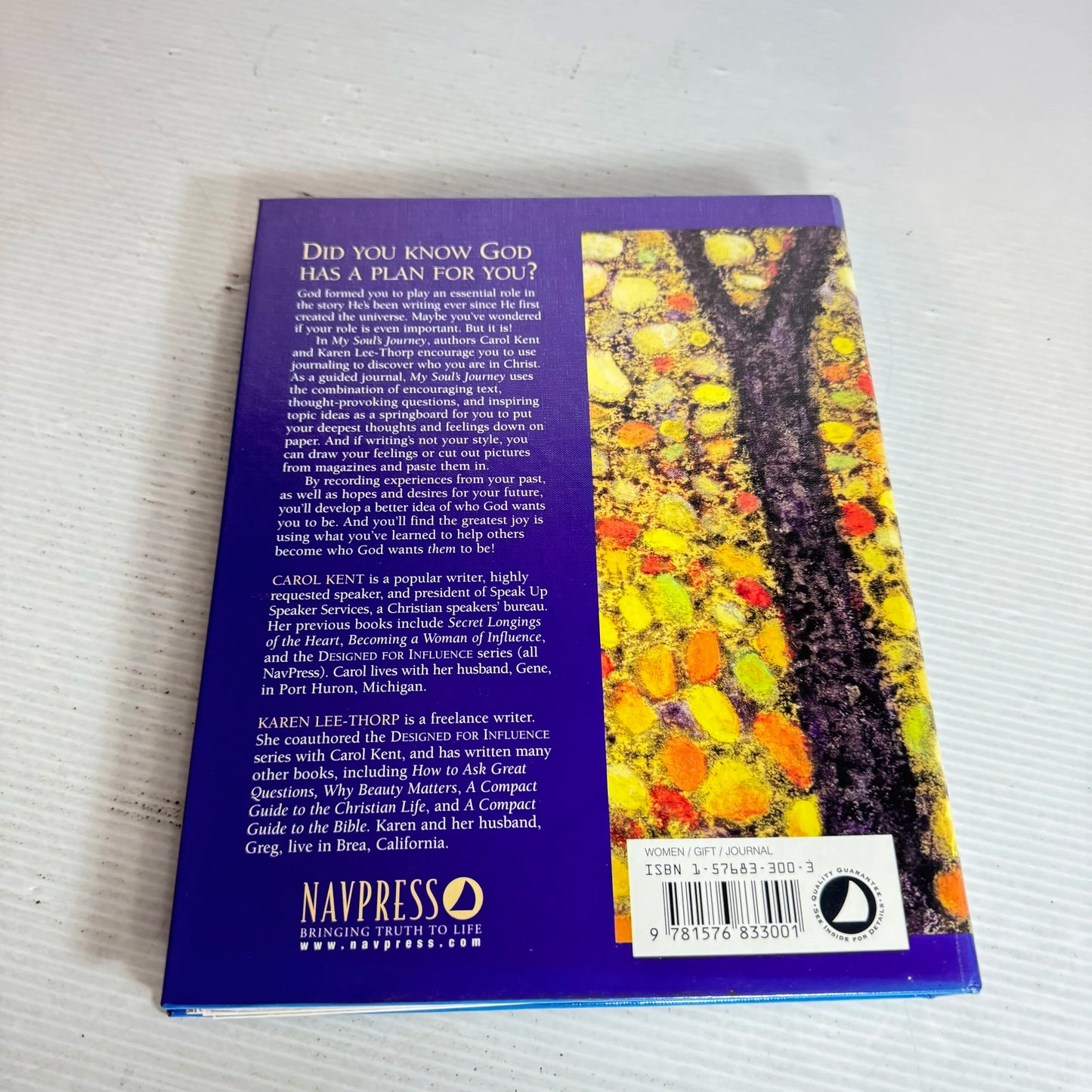 My Soul's Journey: Becoming Who God Wants Me To Be - Carol Kent and Karen Lee-Thorp