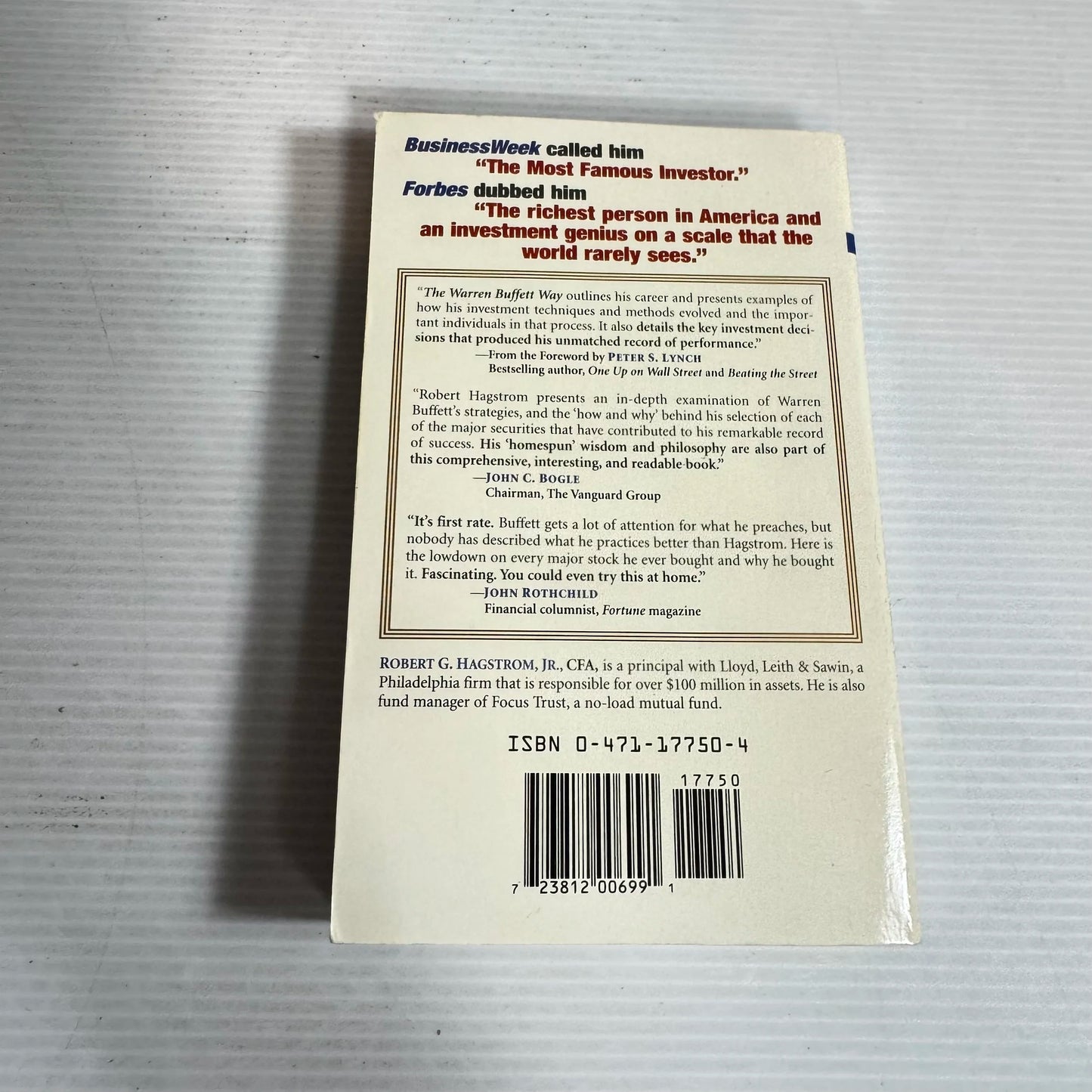 The Warren Buffett Way : Investment Strategies of the World's Greatest Investor - Robert G. Hagstrom, Jr.