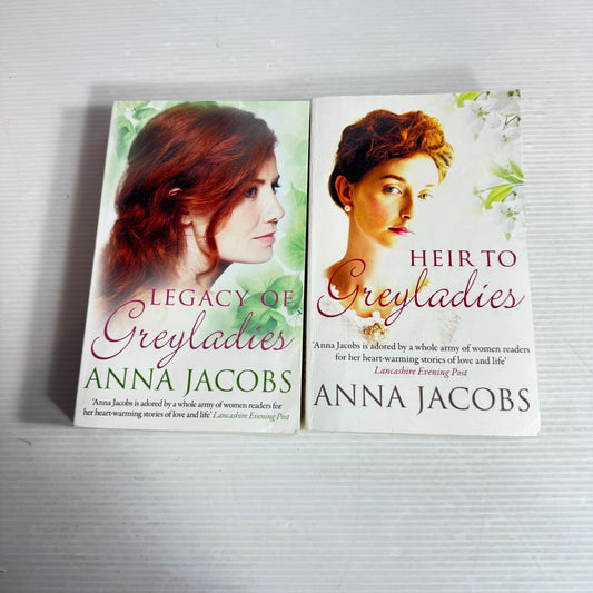 Anna Jacobs Book Bundle x2 Heir To Greyladies & Legacy Of Greyladies
