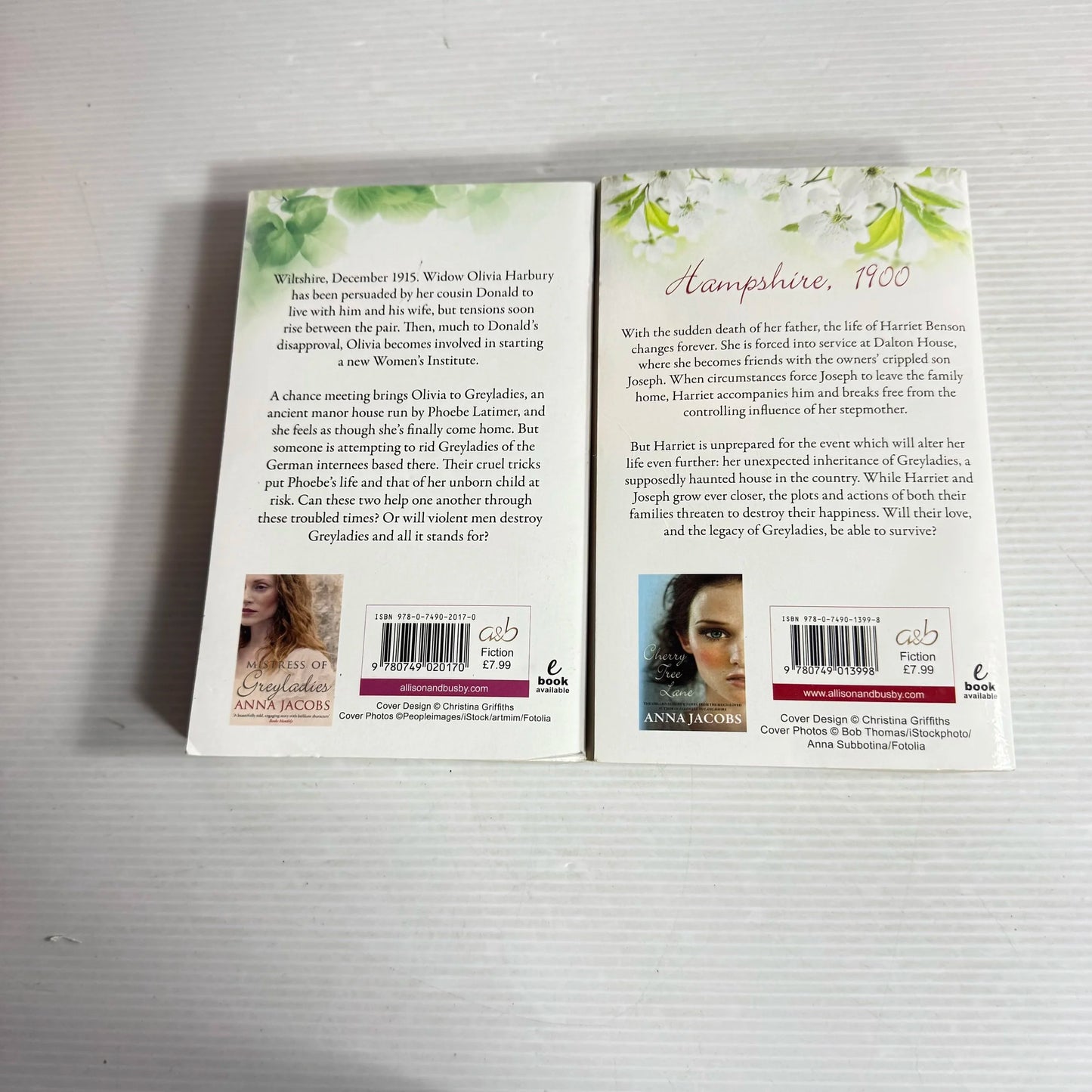 Anna Jacobs Book Bundle x2 Heir To Greyladies & Legacy Of Greyladies