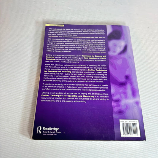 Further Techniques For Coaching And Mentoring - David Megginson And David Clutterbuck