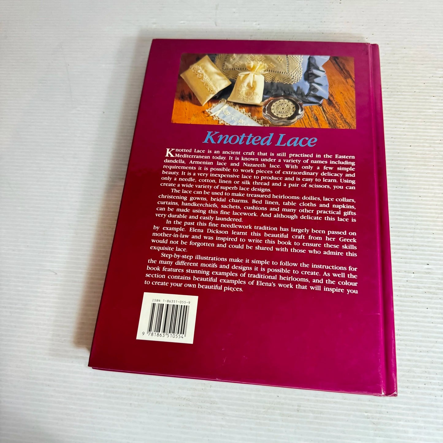 Knotted Lace In The Eastern Mediterranean Tradition - Elena Dickson - Milner Craft Series (Vintage 1992)