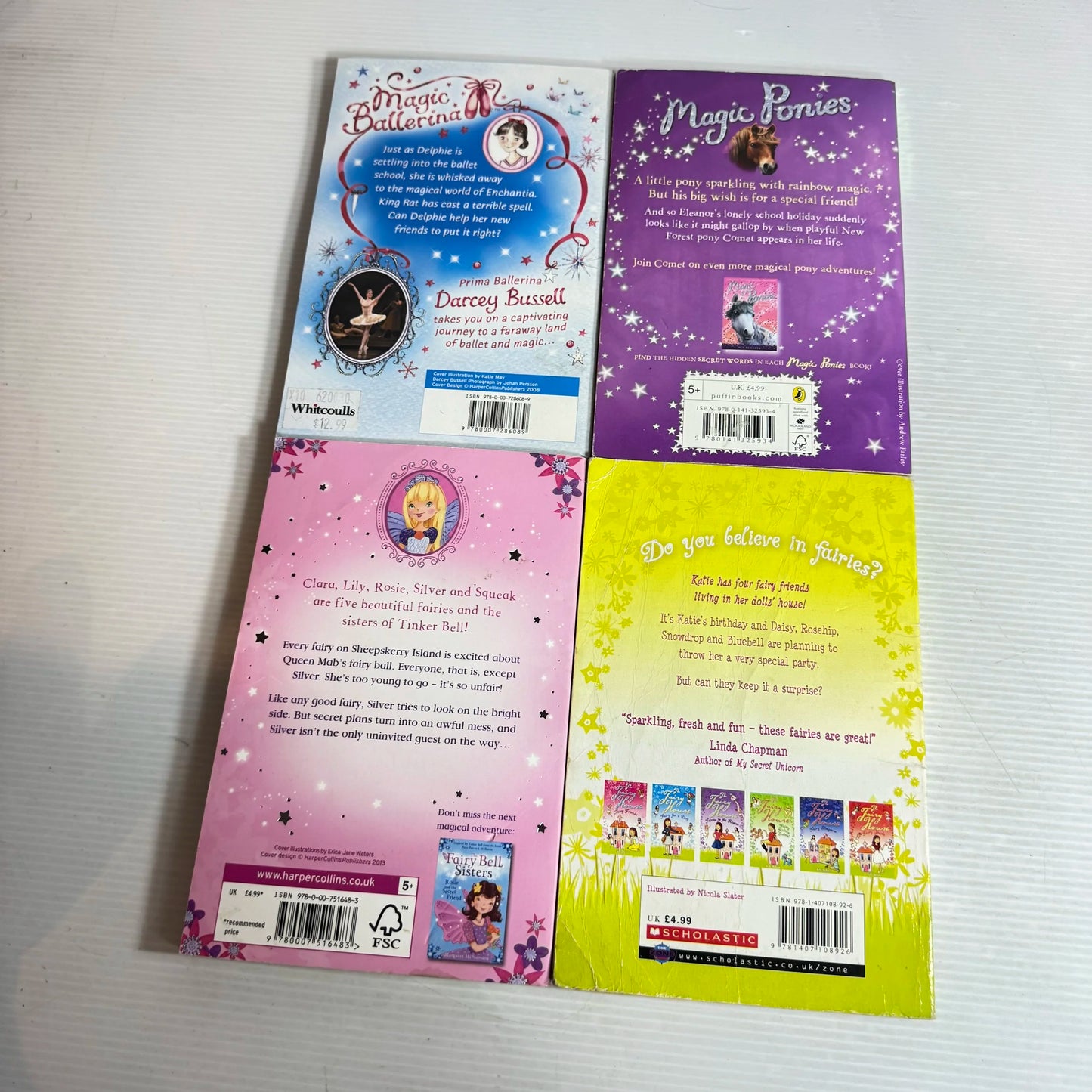 Children's Magic/Fairy Book Bundle x 4 Books
