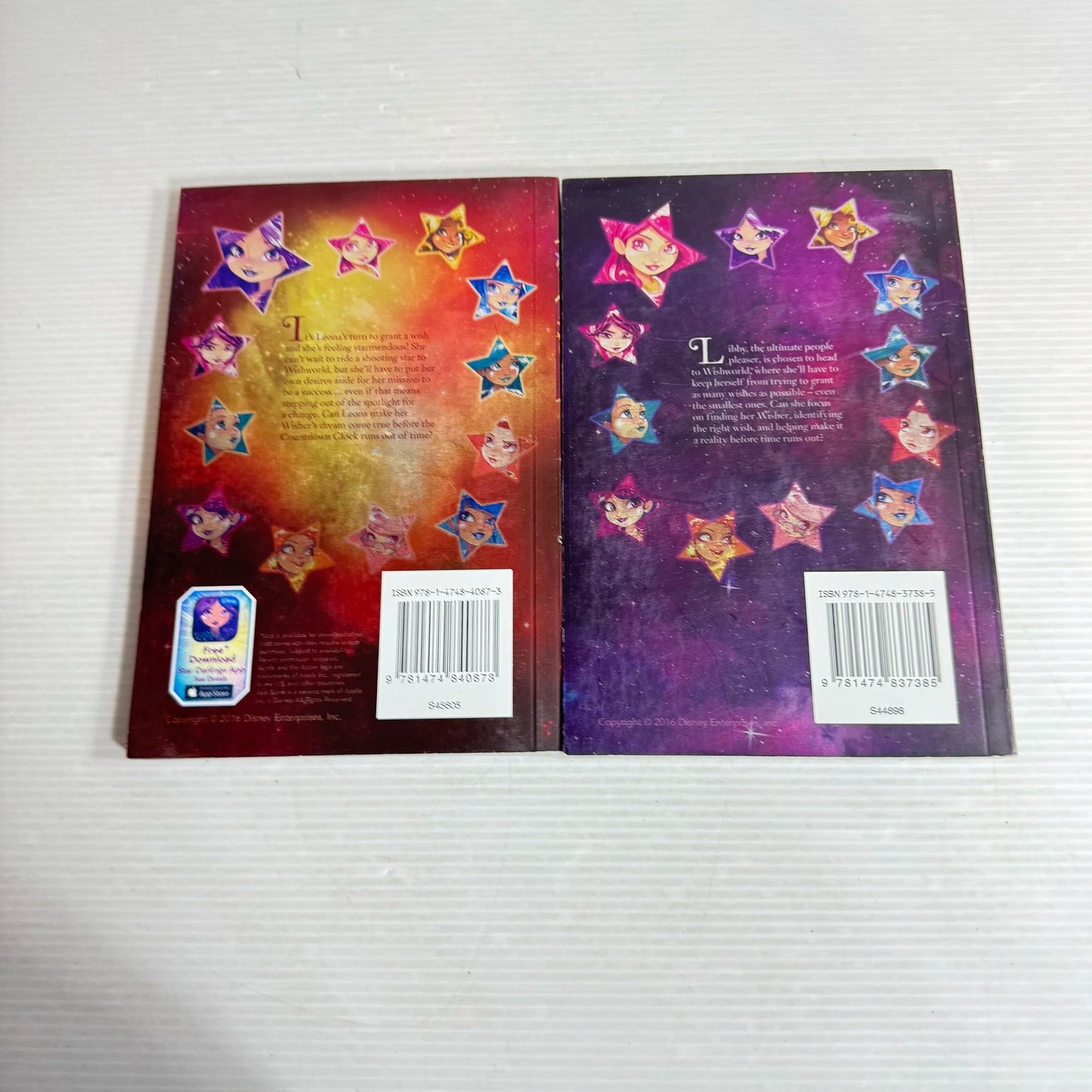 Disney Star Darlings Book Bundle x 2 Libby and The Class Election & Leona's Unlucky Mission