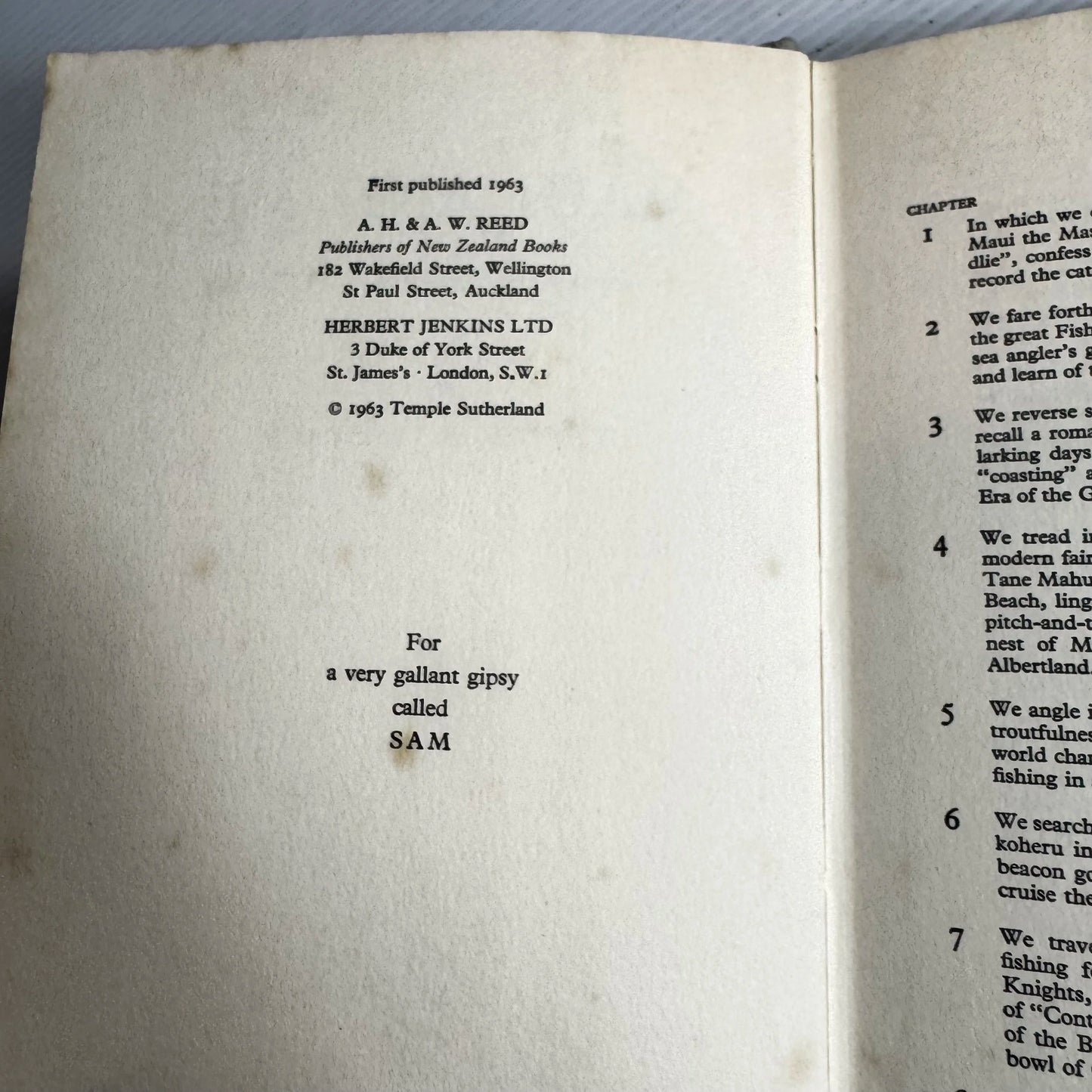 Maui And Me : A Search for a Fisherman's El Dorado - Temple Sutherland (Vintage 1963)